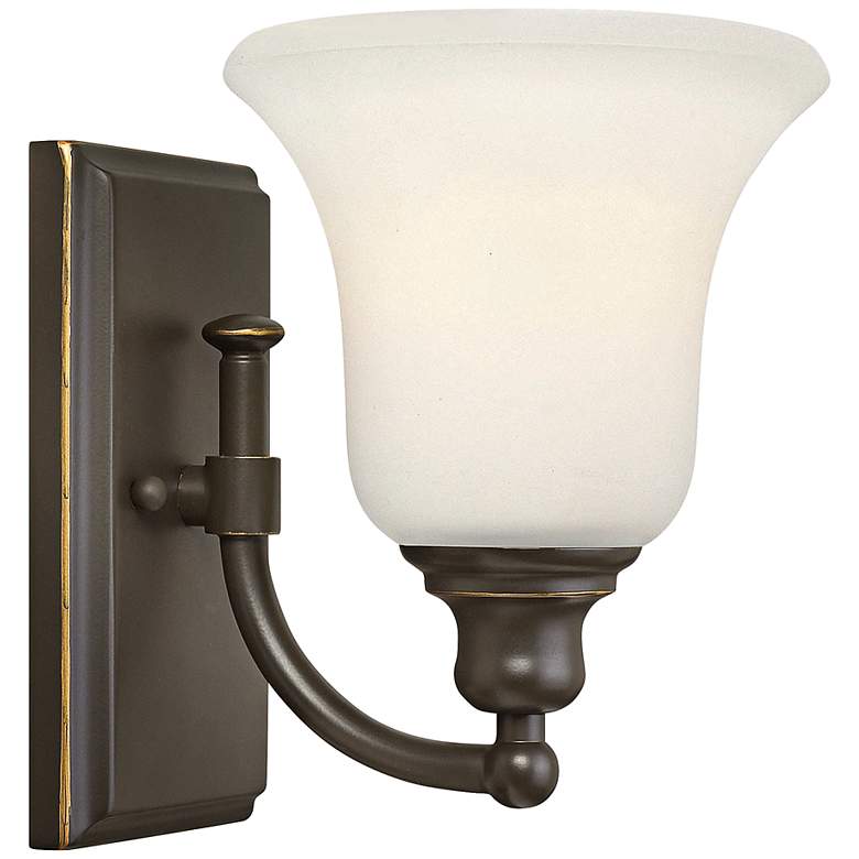 Image 1 Hinkley Colette 8 1/4 inch High Oil-Rubbed Bronze Wall Sconce