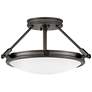 1_Hinkley Collier 15 1/4" Wide Black Oxide Ceiling Light