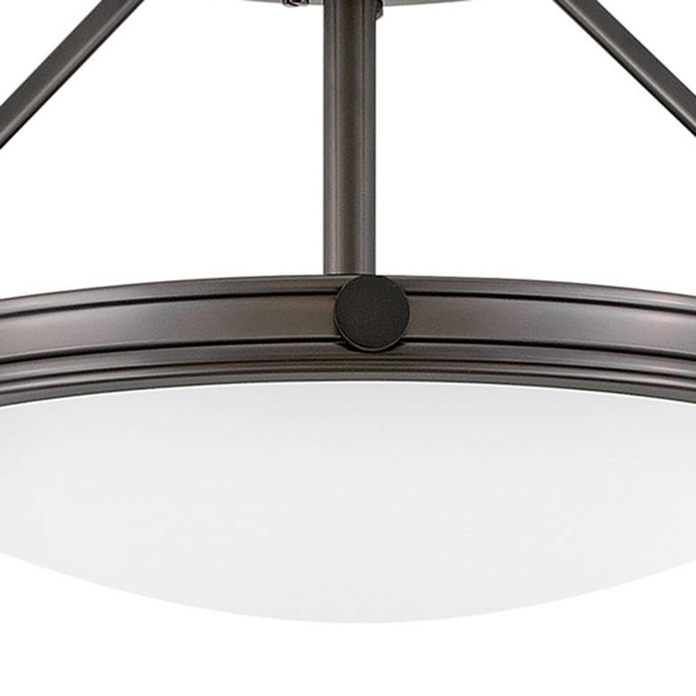 Image 2 Hinkley Collier 15 1/4" Wide Black Oxide Ceiling Light more views