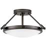 2_Hinkley Collier 15 1/4" Wide Black Oxide Ceiling Light more views