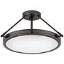 4_Hinkley Collier 15 1/4" Wide Black Oxide Ceiling Light more views