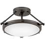 5_Hinkley Collier 15 1/4" Wide Black Oxide Ceiling Light more views