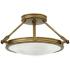 Hinkley Collier 16 1/2" Semi-Flush Mount Heritage Brass Ceiling Light