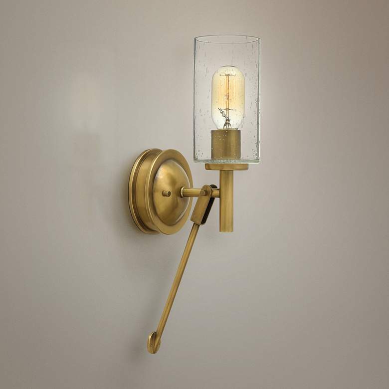 Image 1 Hinkley Collier 17" High Heritage Brass Wall Sconce