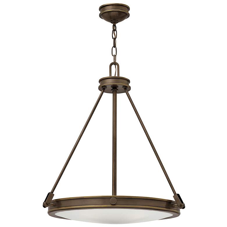 Image 1 Hinkley Collier 21 1/2"W Light Oiled Bronze Pendant Light