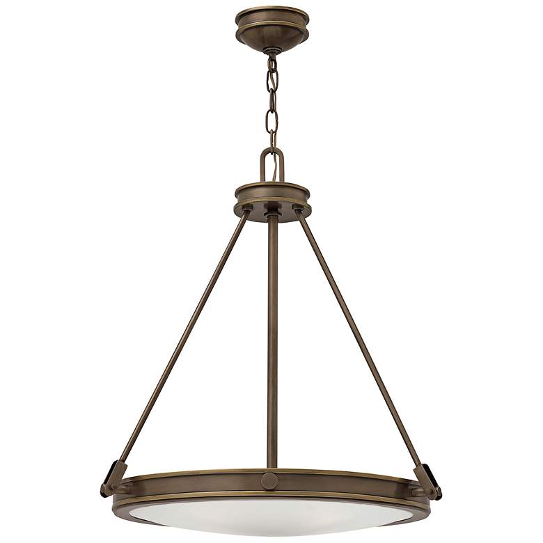 Image 2 Hinkley Collier 21 1/2"W Light Oiled Bronze Pendant Light more views