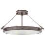 Hinkley Collier 22" Wide Antique Nickel LED Ceiling Light