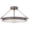 Hinkley Collier 22" Wide Antique Nickel LED Ceiling Light