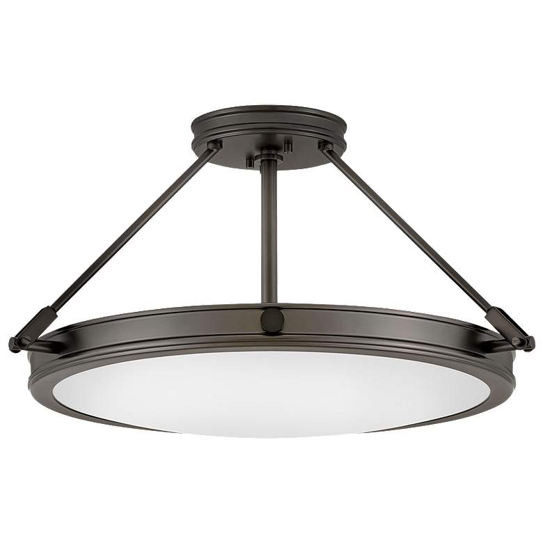 Image 1 Hinkley Collier 22" Wide Black Oxide Ceiling Light