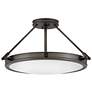1_Hinkley Collier 22" Wide Black Oxide Ceiling Light
