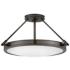 Hinkley Collier 22" Wide Black Oxide Ceiling Light