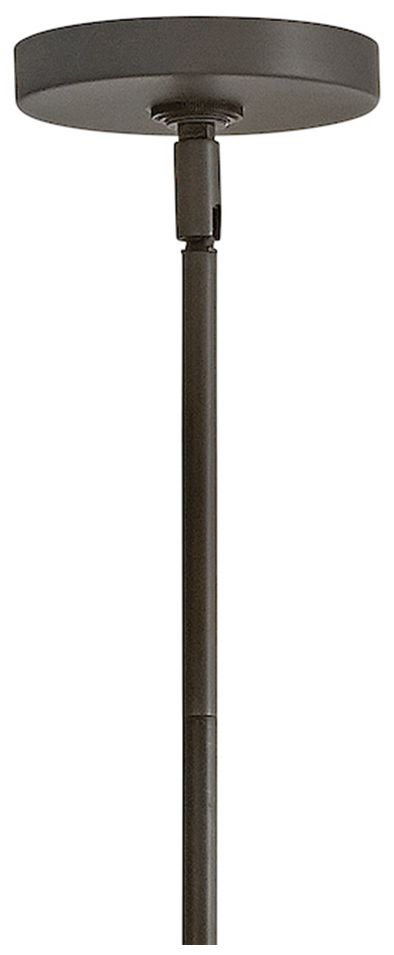 Hinkley Collins 15" Wide Black Oxide Opal Glass Globe Pendant Light