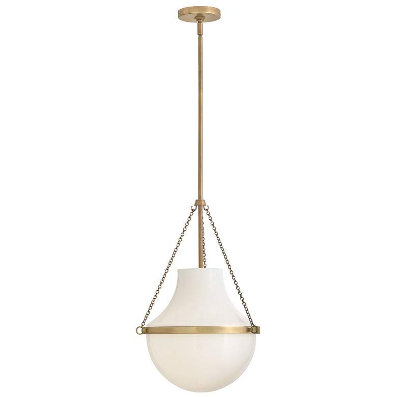 Image 1 Hinkley Collins 15" Wide Heritage Brass Pendant Light