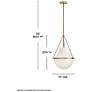 3_Hinkley Collins 15" Wide Heritage Brass Pendant Light more views