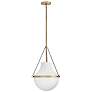 4_Hinkley Collins 15" Wide Heritage Brass Pendant Light more views