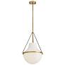 5_Hinkley Collins 15" Wide Heritage Brass Pendant Light more views