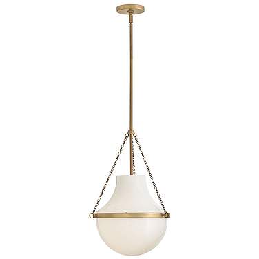 Hinkley Collins 15" Wide Heritage Brass Pendant Light