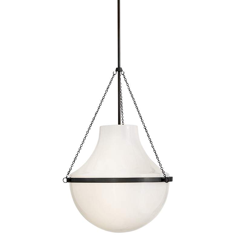 Image 1 Hinkley Collins 20" Wide Black Oxide Teardrop Pendant Light