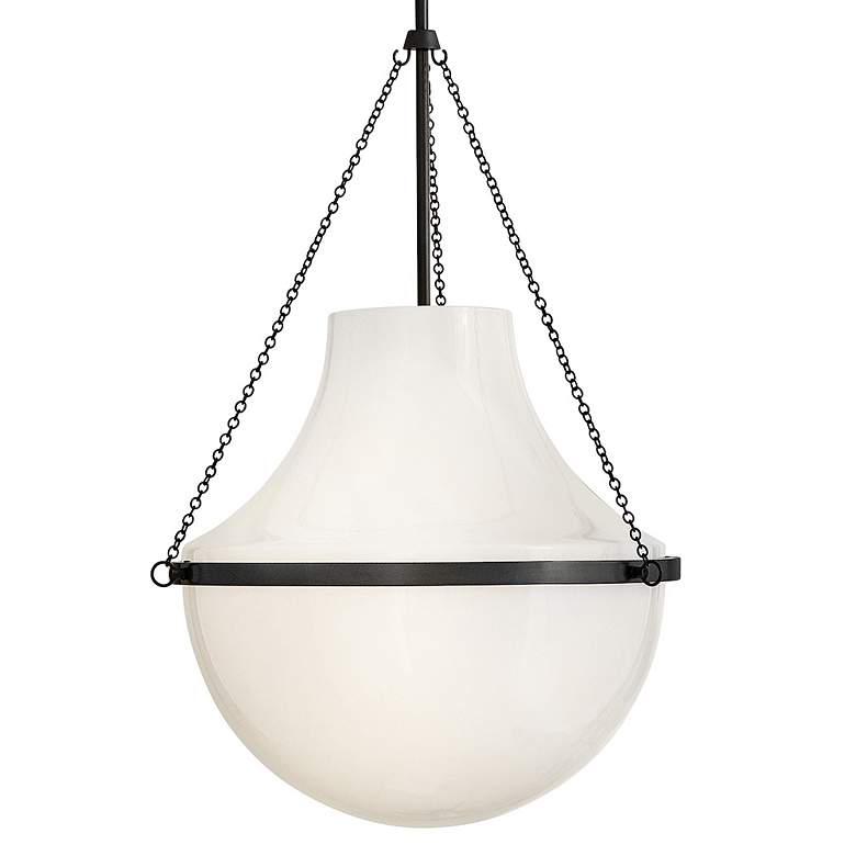 Image 4 Hinkley Collins 20" Wide Black Oxide Teardrop Pendant Light more views