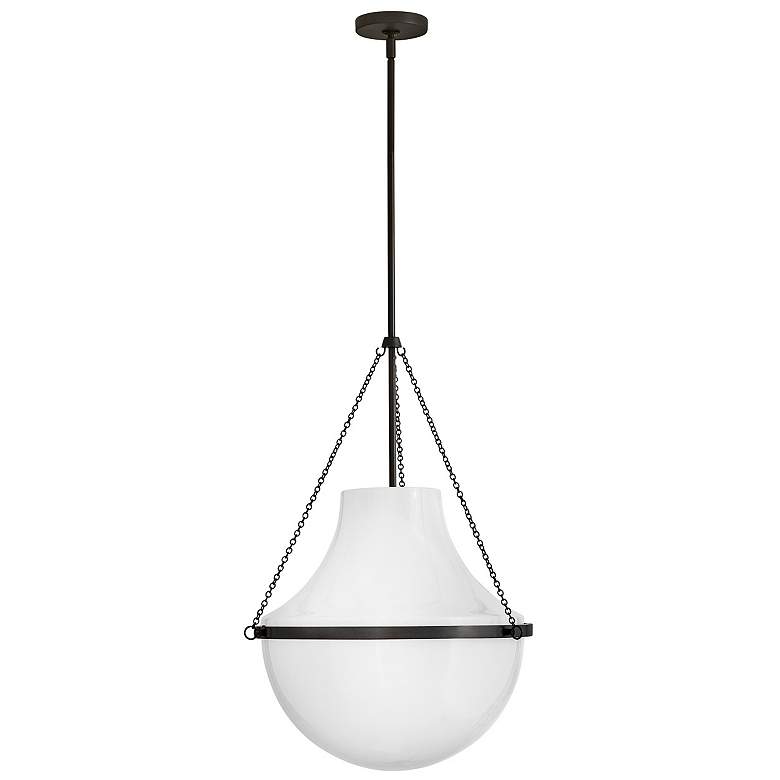 Image 7 Hinkley Collins 20" Wide Black Oxide Teardrop Pendant Light more views