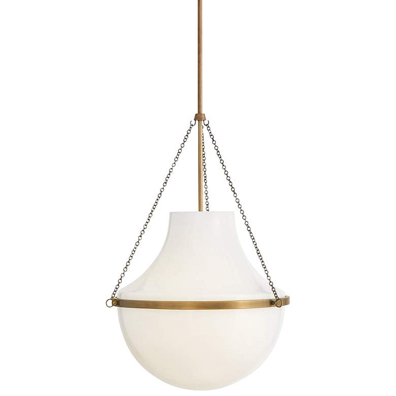 Image 1 Hinkley Collins 20" Wide Heritage Brass LED Pendant Light