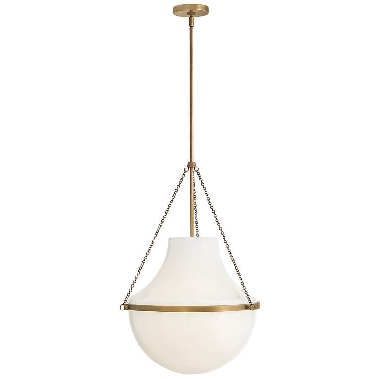 Image 6 Hinkley Collins 20" Wide Heritage Brass LED Pendant Light more views