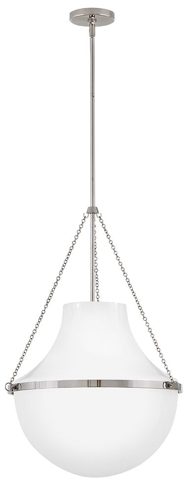 Image 2 Hinkley Collins Large Pendant 20" Polished Nickel more views