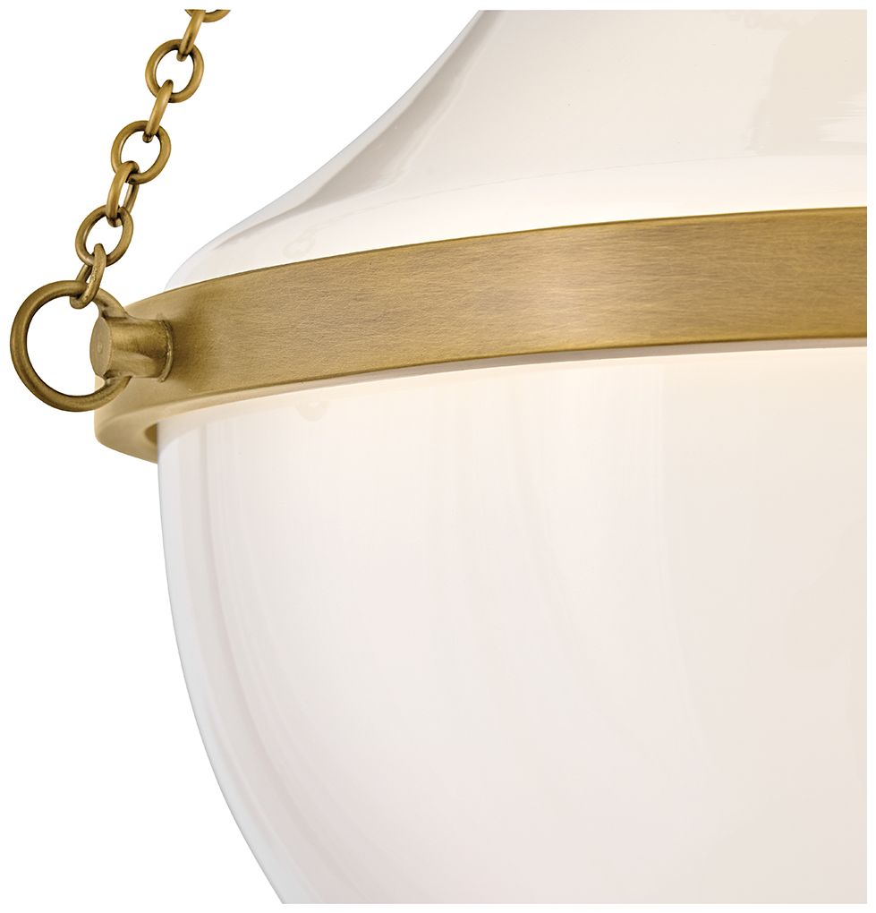 Image 3 Hinkley Collins Medium Semi Flush Mount 15" Heritage Brass more views