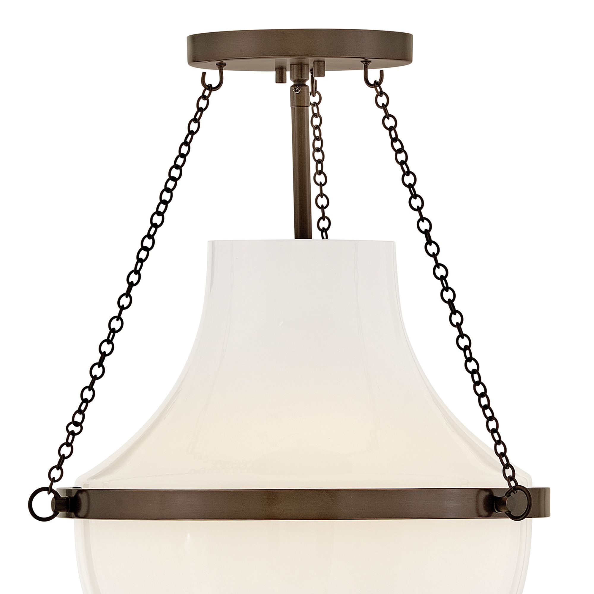 Image 2 Hinkley Collins Medium Semi Flush Mount 15" Heritage Bronze more views