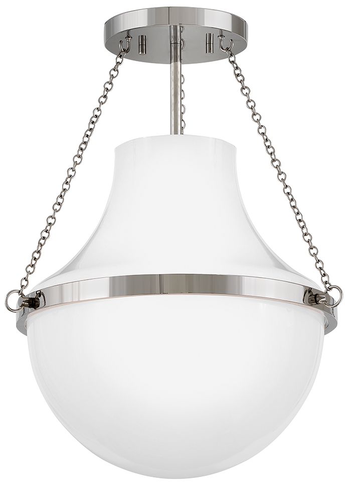 Image 2 Hinkley Collins Medium Semi Flush Mount 15" Polished Nickel more views