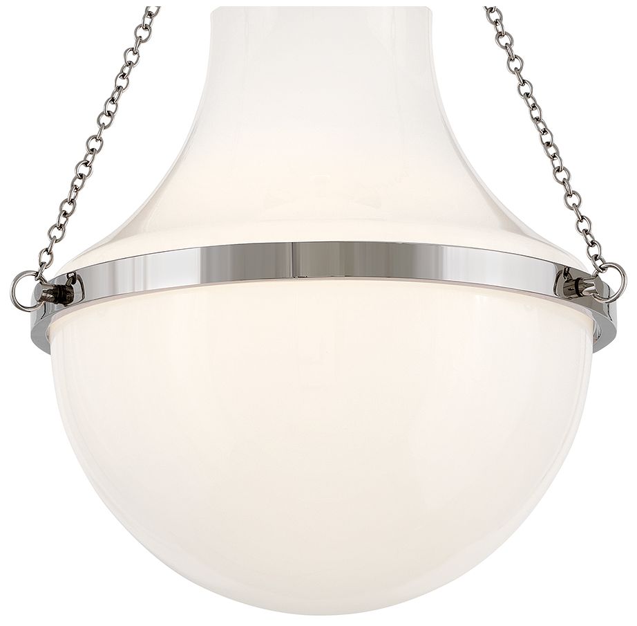 Image 4 Hinkley Collins Medium Semi Flush Mount 15" Polished Nickel more views