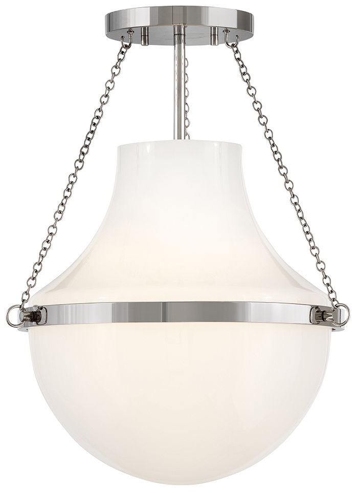 Image 7 Hinkley Collins Medium Semi Flush Mount 15" Polished Nickel more views