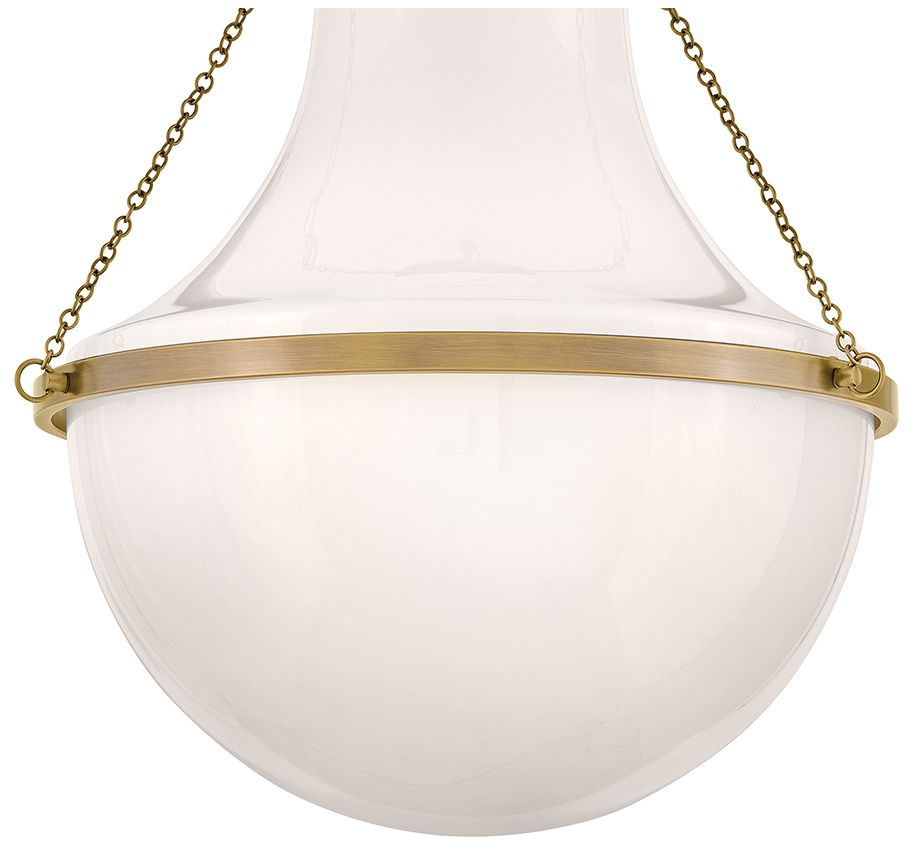 Image 4 Hinkley Collins Medium Semi Flush Mount 20" Heritage Brass more views