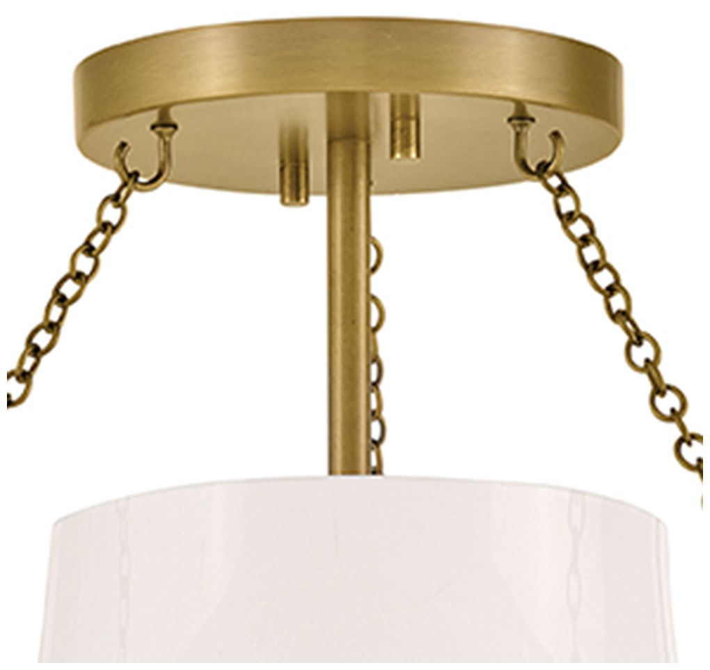 Image 6 Hinkley Collins Medium Semi Flush Mount 20" Heritage Brass more views