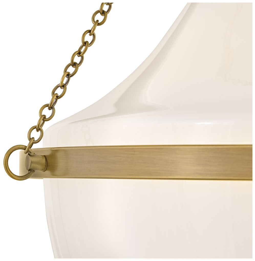 Image 3 Hinkley Collins Medium Semi Flush Mount 20" Heritage Brass more views
