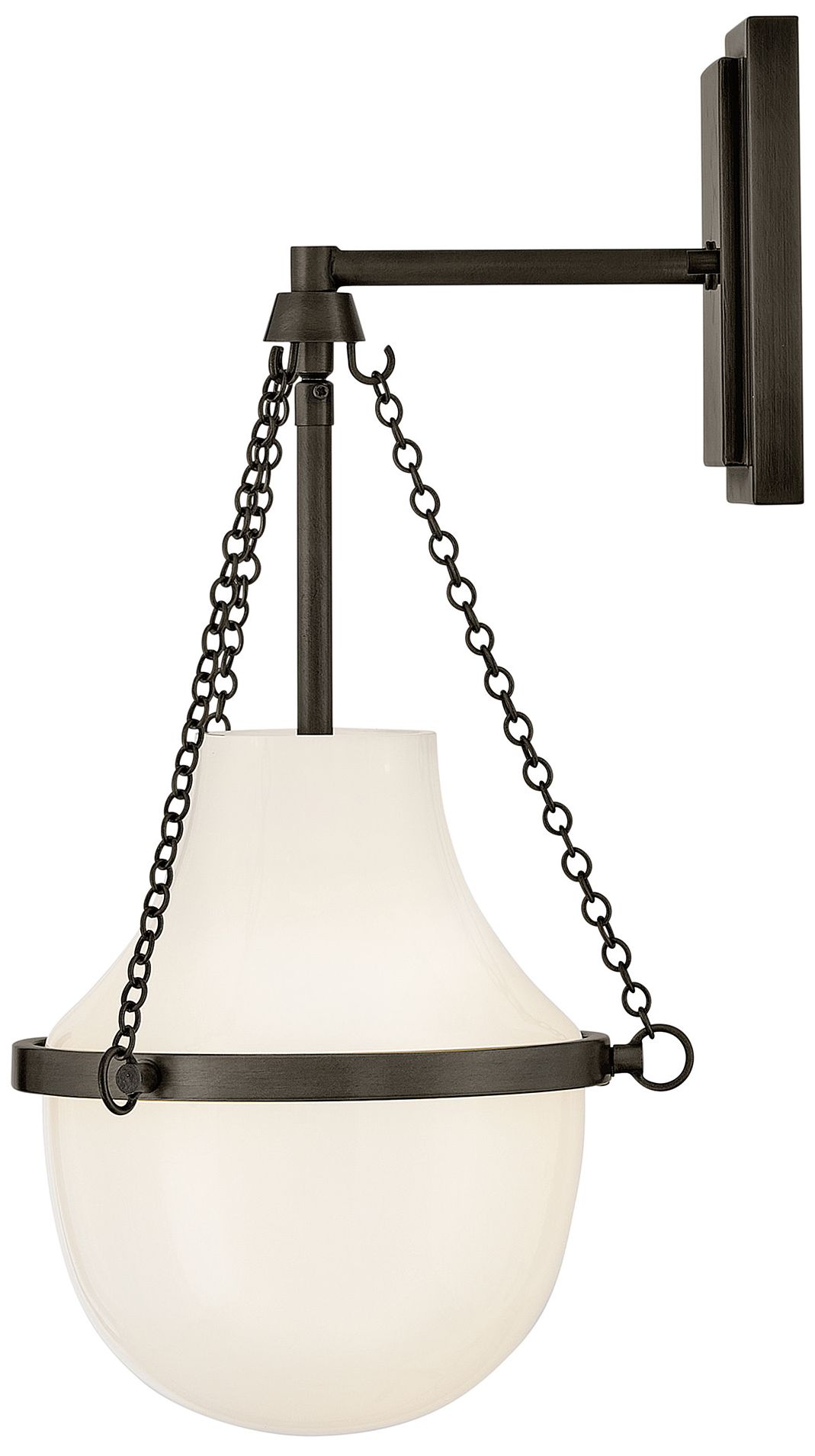 Image 5 Hinkley Collins Medium Single Light Sconce 18.25" Black Oxide more views