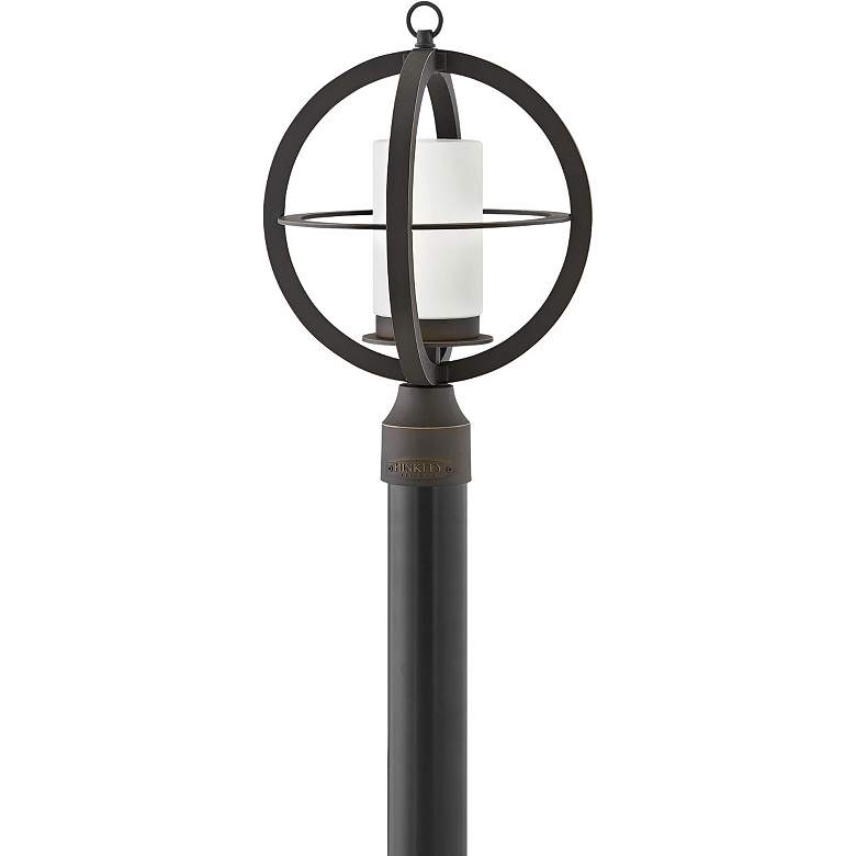 Image 1 Hinkley Compass 17"H Oil-Rubbed Bronze Outdoor Post Light