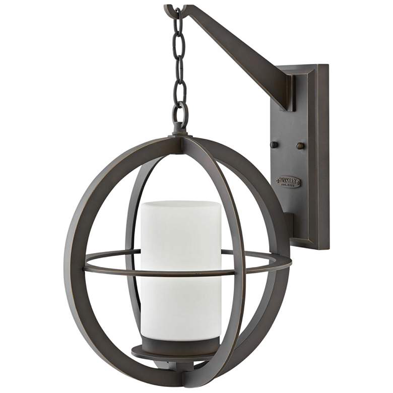 Image 1 Hinkley Compass 21"H Oil-Rubbed Bronze Outdoor Wall Light