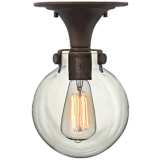 Hinkley Congress 10 3/4&quot;W Clear Glass Bronze Ceiling Light