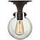 Hinkley Congress 10 3/4"W Clear Glass Bronze Ceiling Light