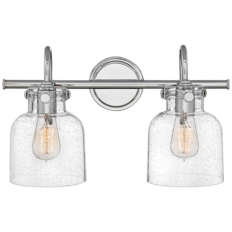 Image 2 Hinkley Congress 11 1/4 inch High Chrome 2-Light Wall Sconce