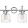 Hinkley Congress 11 1/4" High Chrome 2-Light Wall Sconce