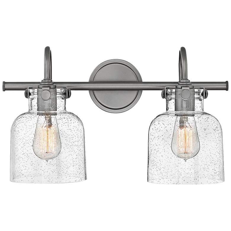 Image 2 Hinkley Congress 11 1/4"H Antique Nickel 2-Light Wall Sconce