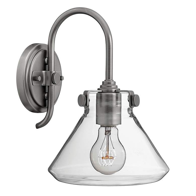 Image 1 Hinkley Congress 13" High Antique Nickel Wall Sconce