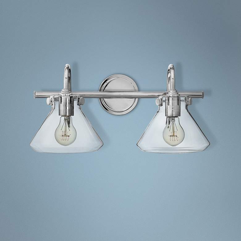 Image 1 Hinkley Congress 19 1/4 inch Wide Chrome 2-Light Bath Light