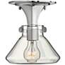 Hinkley Congress 8" Wide Clear Glass Chrome Ceiling Light
