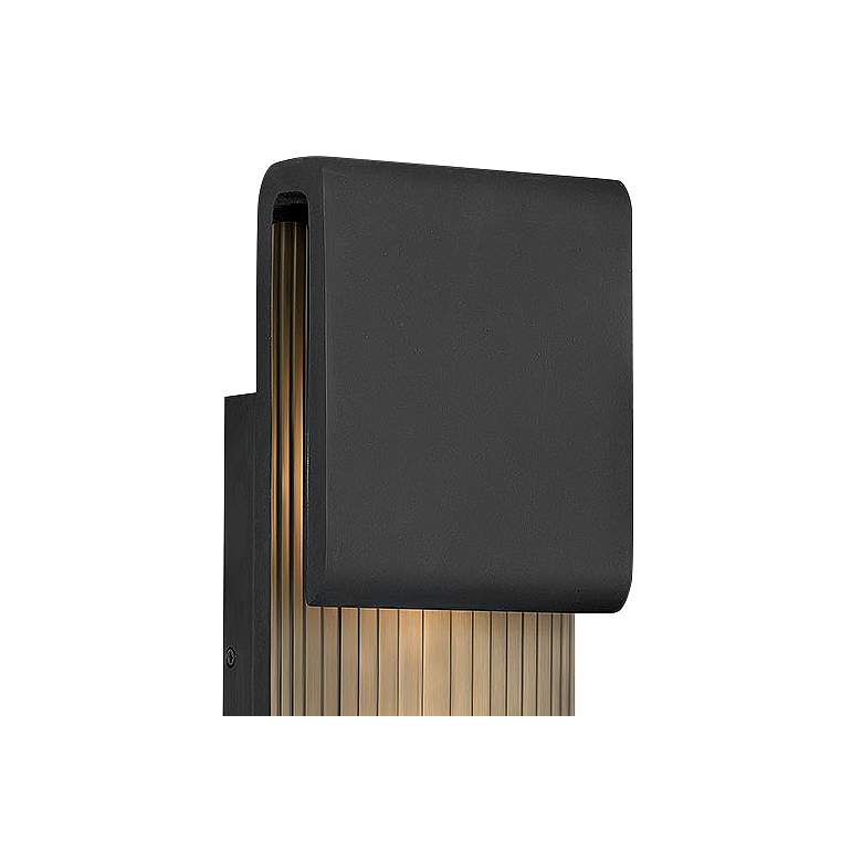 Image 2 Hinkley Contour 15" High Black LED Outdoor Wall Light more views