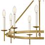 3_Hinkley Copley 27 3/4"W Brass 9-Light Wagon Wheel Chandelier more views