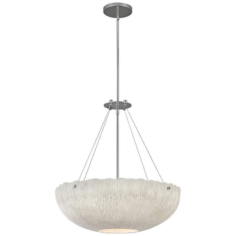Image 2 Hinkley Coral 24 3/4 inch Wide Shell White Bowl Pendant Light