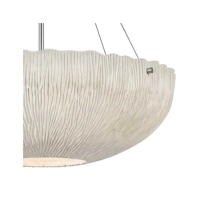 Hinkley Coral 24 3/4&quot; Wide Shell White Bowl Pendant Light more views